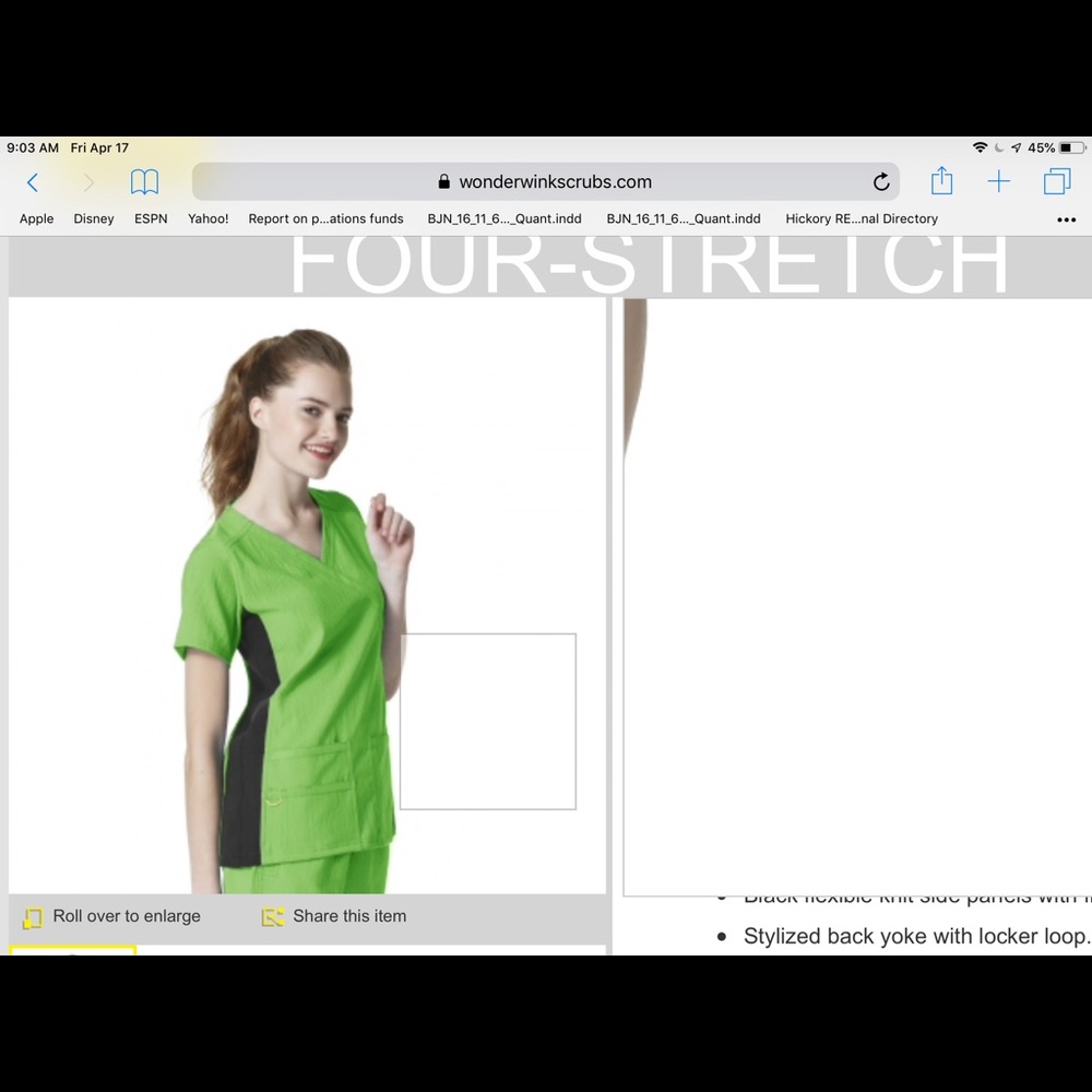 Nursing Uniform Wonderwink Tall